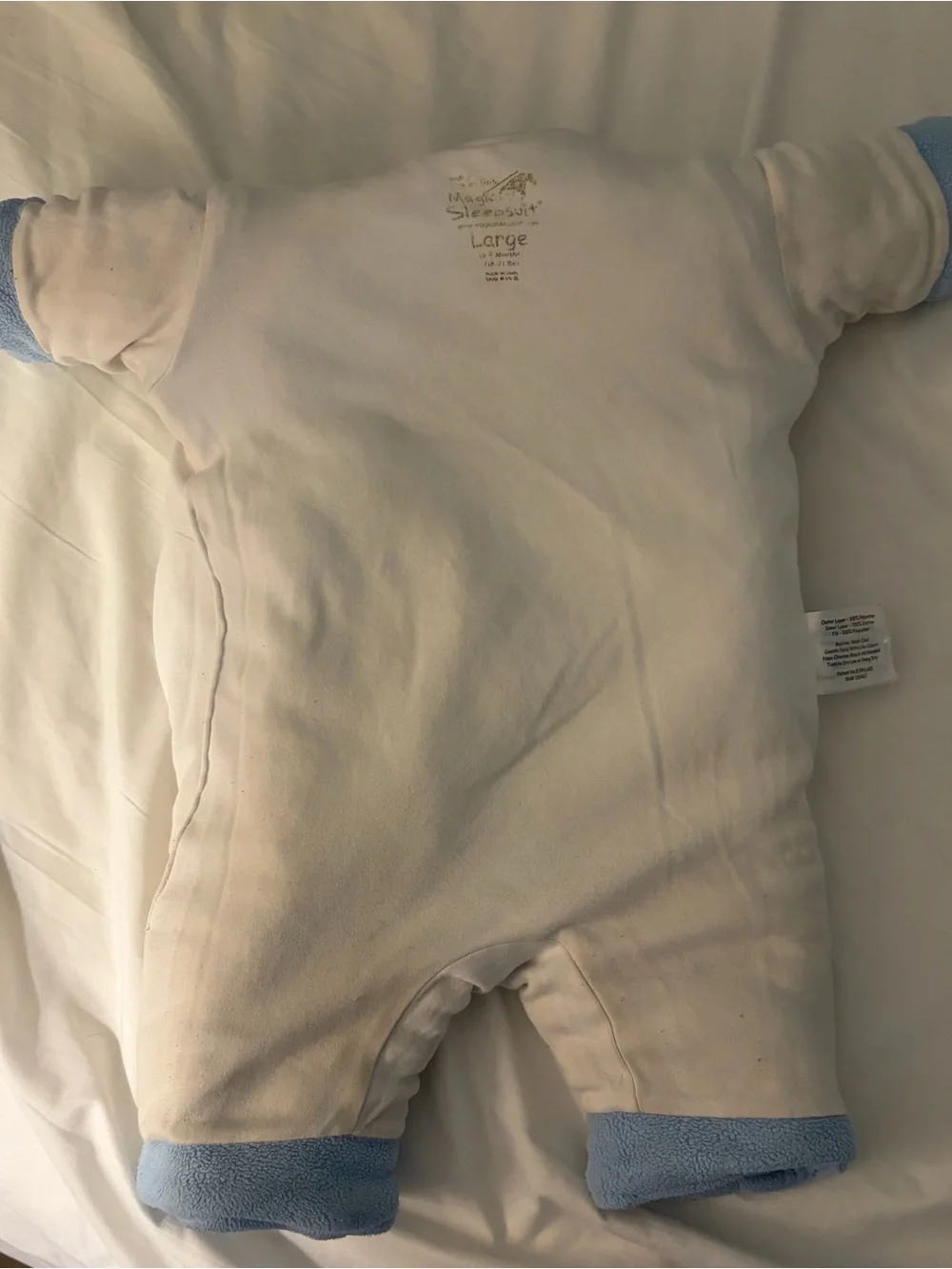 Baby Merlin’s Magic Sleepsuit Fleece Light Blue Large